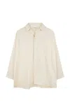 Zulu & Zephyr Embroidered Hemp-cotton Shirt In Yellow