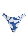Zulu & Zephyr Floral Curve Bikini Brief In Blue