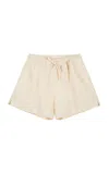 Zulu & Zephyr Hemp-cotton Shorts In Nude
