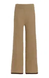 Zulu & Zephyr Ribbed-knit Cotton Pants In Ivory