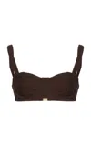 Zulu & Zephyr Textured Balconette Bikini Top