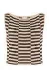 Zulu & Zephyr Textured-knit Cotton-blend Top