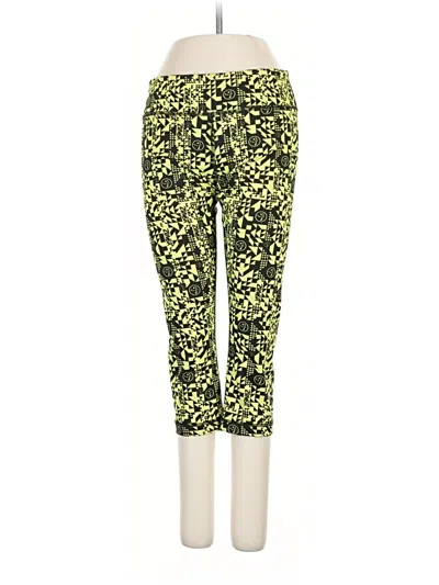 Pre-owned Zumba Wear Active Pants In Yellow