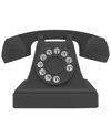 Zunammy Zummy Retro Style Wireless Handset Rotary Dial Phone In Black