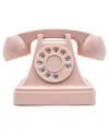 Zunammy Zummy Retro Style Wireless Handset Rotary Dial Phone In Pink