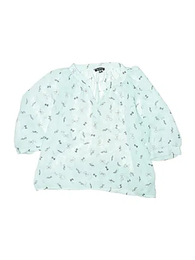 Pre-owned Zunie Kids' 3/4 Sleeve Blouse In Blue