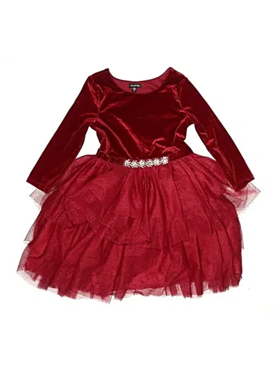 Pre-owned Zunie Kids' Dress In Burgundy