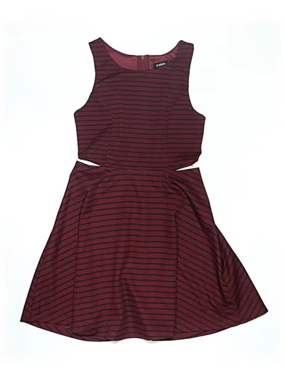 Pre-owned Zunie Kids' Dress In Burgundy