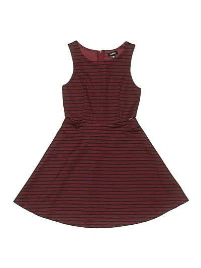 Pre-owned Zunie Kids' Dress In Burgundy