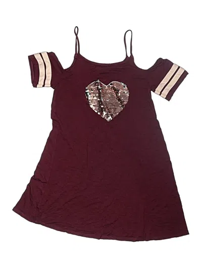 Pre-owned Zunie Kids' Dress In Burgundy