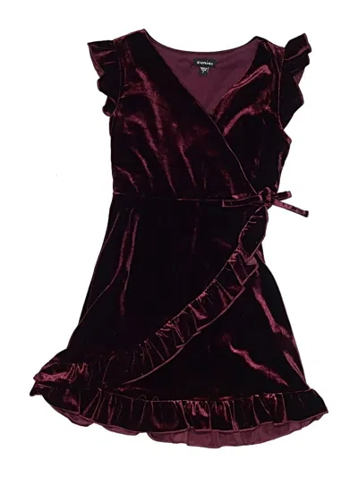 Pre-owned Zunie Kids' Dress In Burgundy