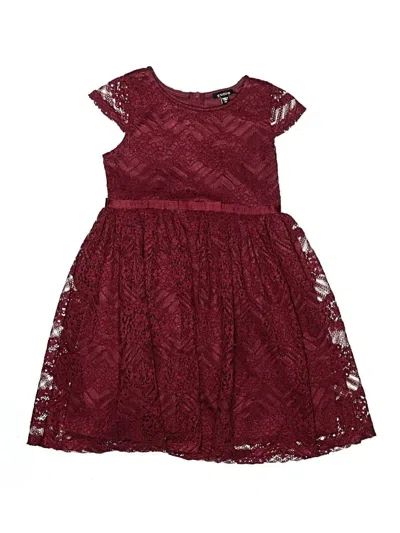 Pre-owned Zunie Kids' Dress In Burgundy
