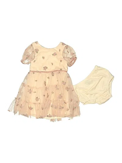 Pre-owned Zunie Kids' Dress In Gold