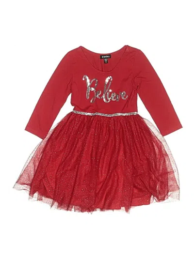 Pre-owned Zunie Kids' Dress In Red