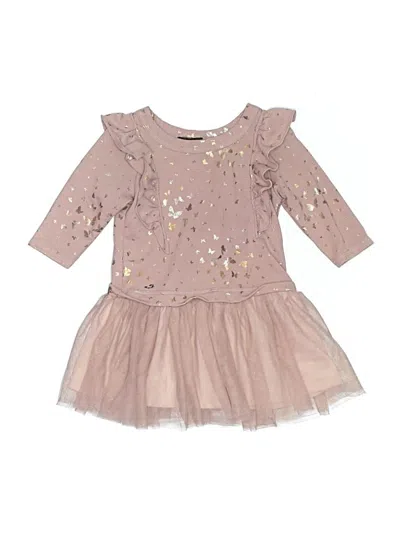 Pre-owned Zunie Kids' Dress In Tan
