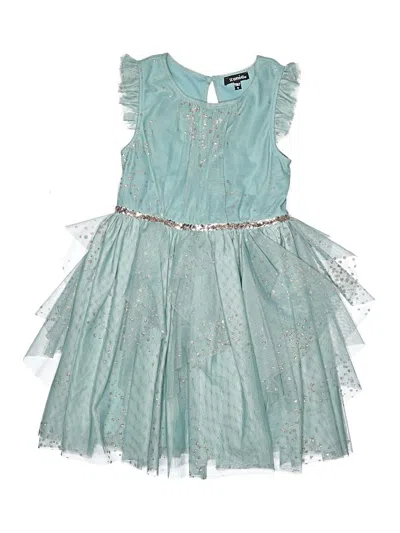 Pre-owned Zunie Kids' Dress In Teal