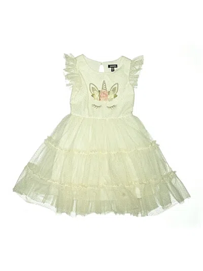 Pre-owned Zunie Kids' Dress In White