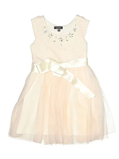 Pre-owned Zunie Kids' Dress In White