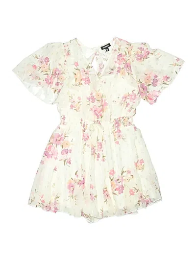 Pre-owned Zunie Kids' Dress In White