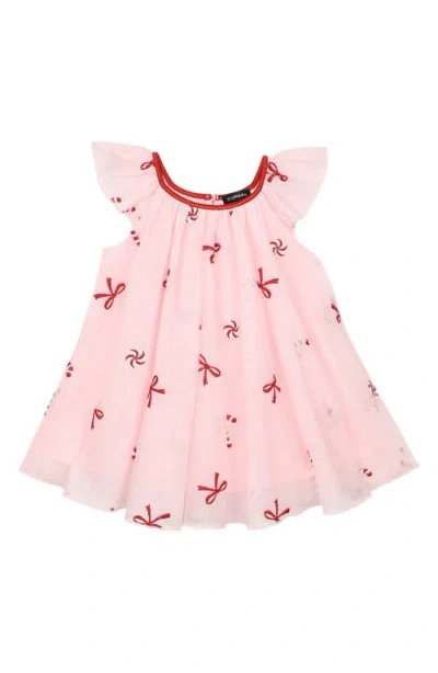 Zunie Babies'  Embroidered Float Party Dress In Pink