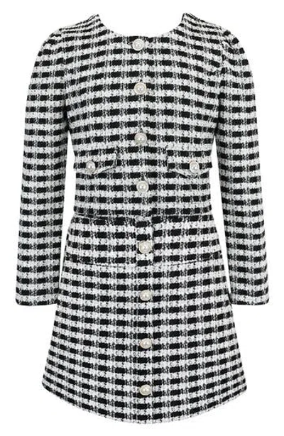 Zunie Kids' 2-piece Boucle Dress And Jacket Set In Multi