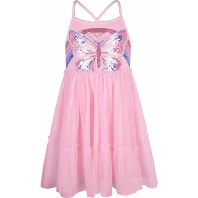 Zunie Kids' Butterfly Sequin Tutu Dress