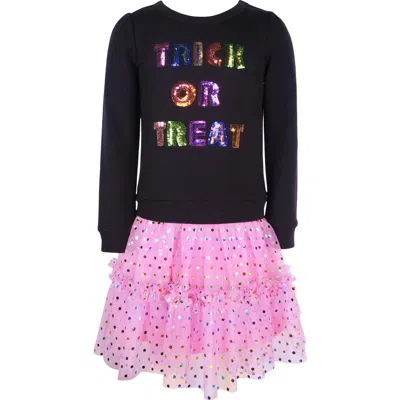 Zunie Kids' Drop Waist Sequin Tutu Dress In Pink