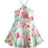Zunie Kids' Floral Mikado Dress In Multi