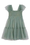 Zunie Kids' Flutter Sleeve Dress