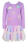Zunie Kids' Novelty Patch Tutu Dress In Purple