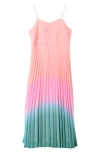 ZUNIE KIDS' PLEATED CHIFFON DRESS