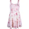Zunie Kids' Tie Shoulder Smocked Sundress In Pink