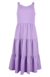 Zunie Kids' Tiered Knit Maxi Dress