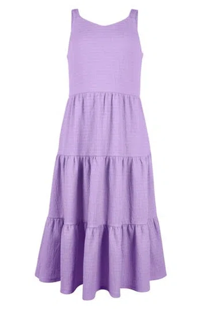 Zunie Kids' Tiered Knit Maxi Dress