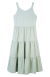 Zunie Kids' Tiered Knit Maxi Dress