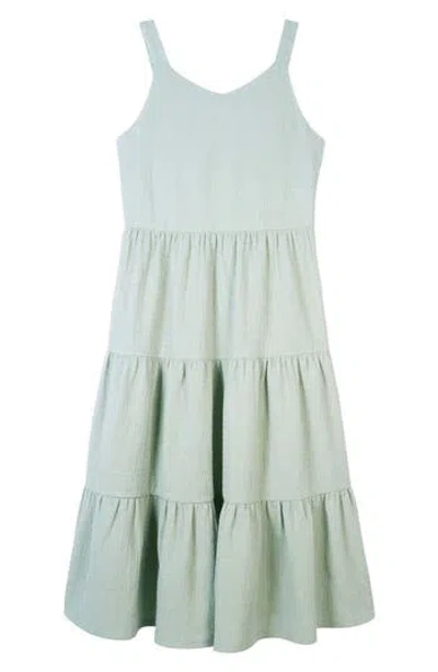 Zunie Kids' Tiered Knit Maxi Dress
