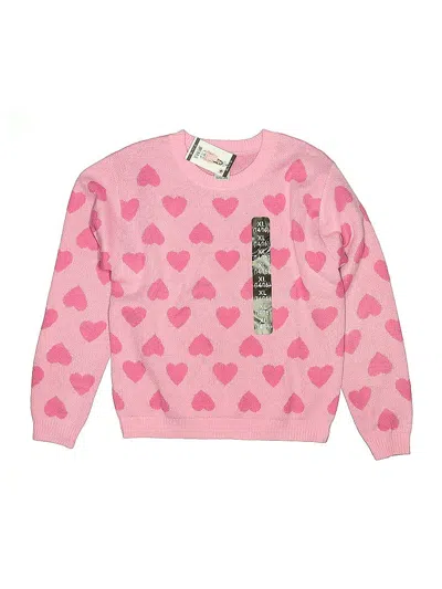 Pre-owned Zunie Kids' Pullover Sweater In Pink