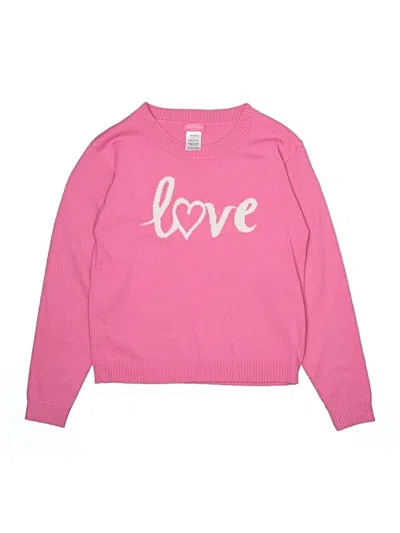 Pre-owned Zunie Kids' Pullover Sweater In Pink
