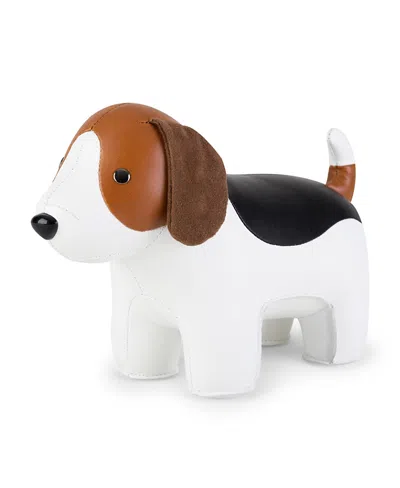 Zuny Beagle Bookend In White