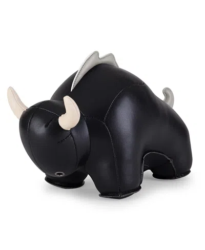 Zuny Bull Buloo Bookend In Black