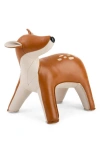 Zuny Deer Luke Faux Leather Paperweight In Multi