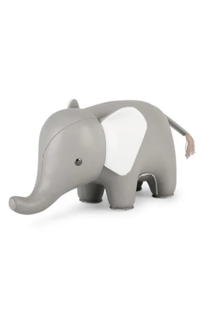 Zuny Elephant Paperweight In White