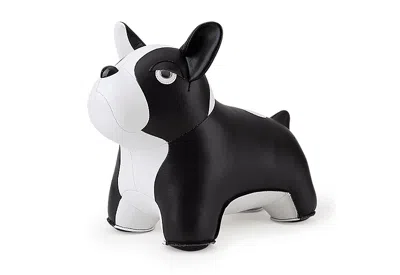 Zuny French Bulldog Ii Bookend In Black + White