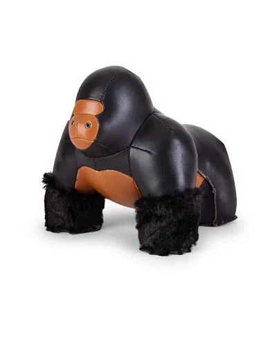 Zuny Gorilla Milo Bookend In Black + Tan