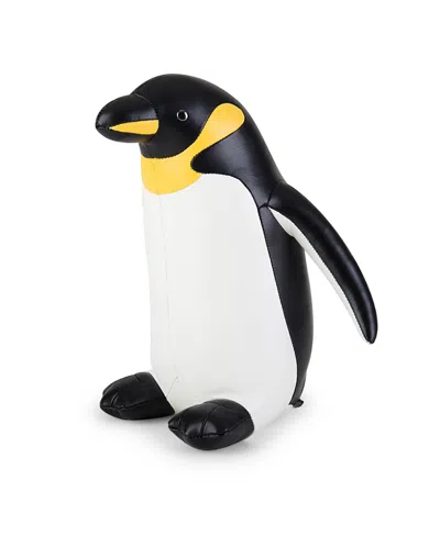 Zuny King Emperor Penguin Bookend In Black