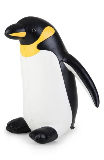 Zuny King Emperor Penguin Bookend In Black