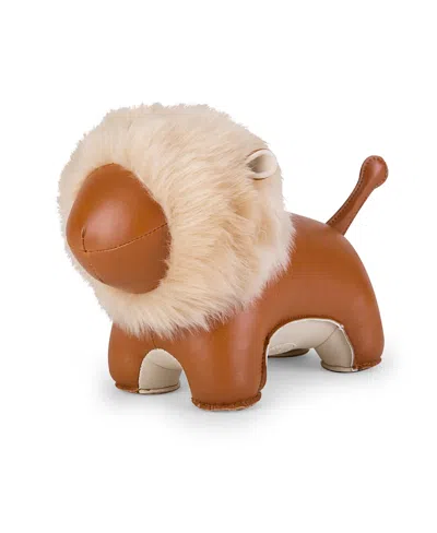 Zuny Lion Puno Bookend In Brown
