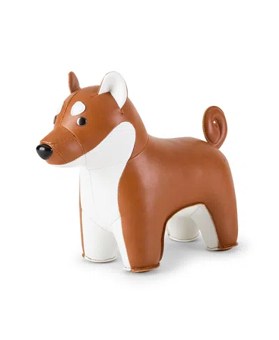 Zuny Shiba Inu Bookend In Brown