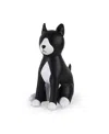 Zuny Tuxedo Cat Bookend In Black + White
