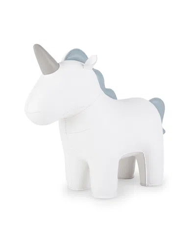 Zuny Unicorn Bookend In White